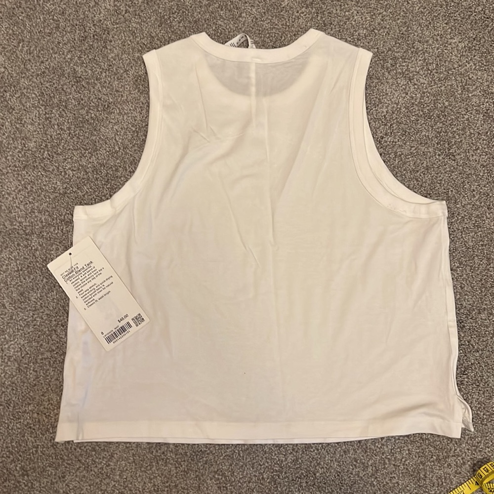 Lululemon classic fit cotton blend tank NWTs - Picture 5 of 5